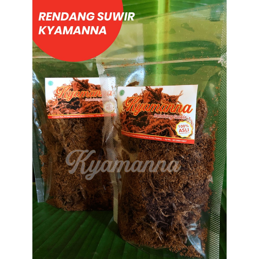 

Rendang Suwir (Kering) Padang Kyamanna 100 gram