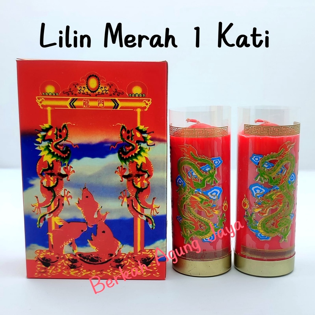 Lilin sembahyang Merah 1 kati