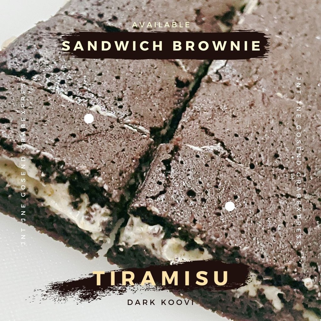 

Sandwich Brownies Tiramisu by Dark Koovi (cocok untuk hampers)