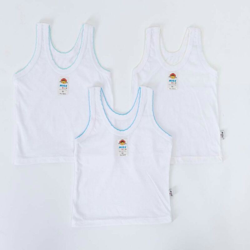 Singlet Nice Kids Anak | Kaos Dalam Bayi Baru Lahir Laki Perempuan | Sguna | Pakaian Dalam Balita Baby New Born