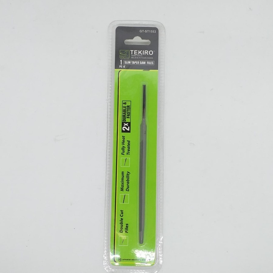 Tekiro Kikir Segitiga Slim Taper Slim Files 4 Inch Kikir Gergaji