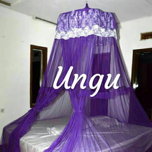 Kelambu gantung jodha ungu