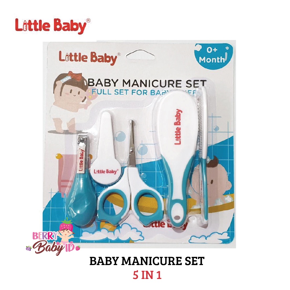 Little Baby Manicure Set Paket Gunting Kuku Sisir Bayi Perawatan Bayi Berry Mart