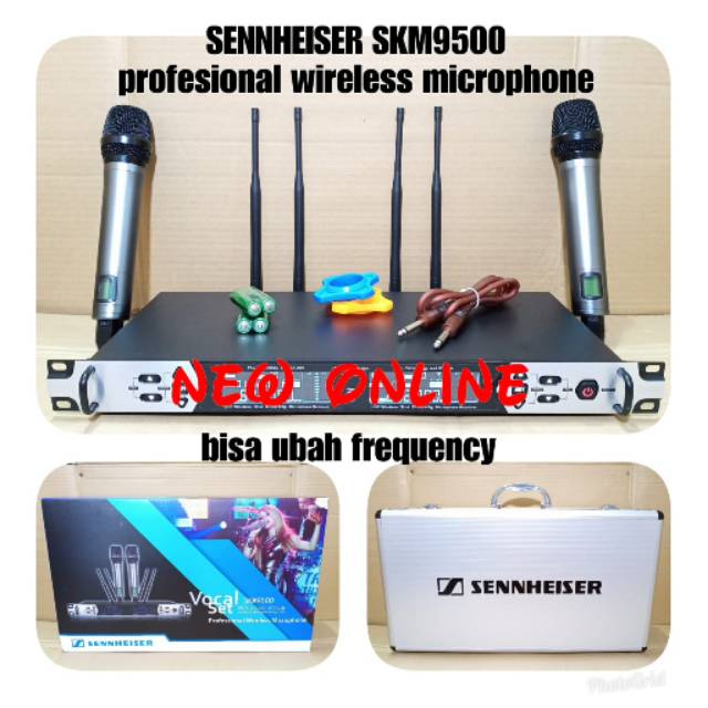 Mic wireless SHENNHEISER SKM 9500 bisa diganti frekuensi
