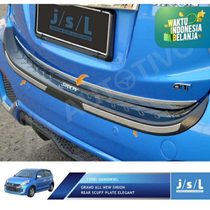 sillplate belakang grand all new sirion elegant jsl