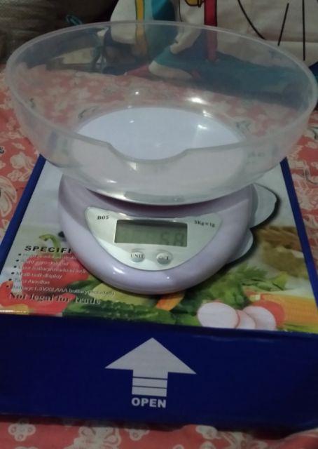 Timbangan Kue / Timbangan Dapur Digital 5 Kg Plus Mangkok