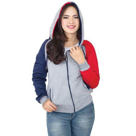 PROMO Jaket Raglan CEWE Kombinasi Keren/BIG SIZE XL XXL XXXL XXXXL XXXXXL/Fleece Premium Cotton