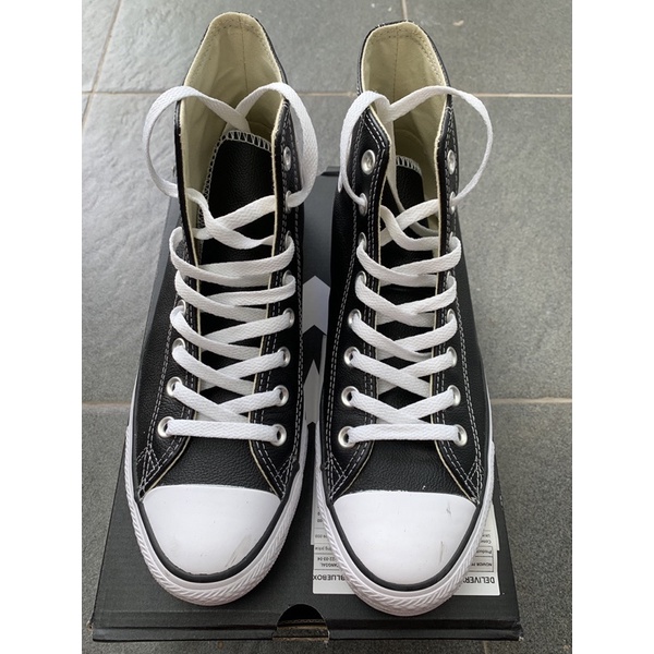 Converse All Star Leather Hi Sneakers Shoes - Black second