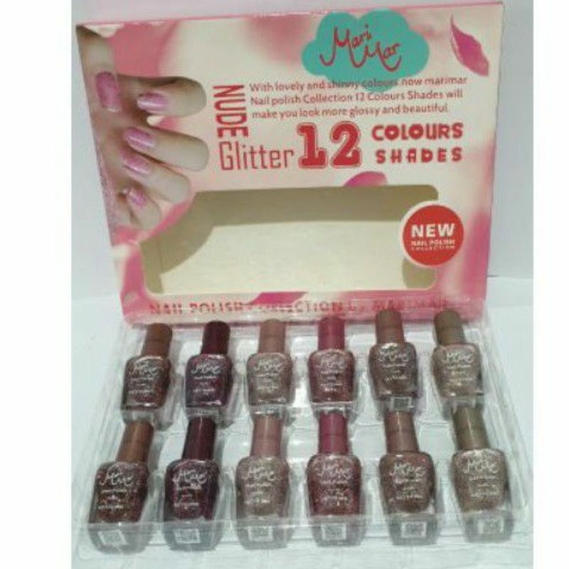 Marimar Nail Polish Nude Color/ 12 Pcs / 1 Box Series