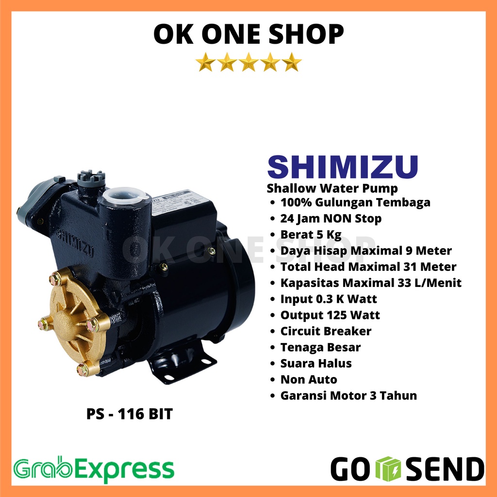 SHIMIZU Pompa Air PS-116