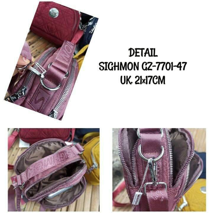 Sighmon Slempang GZ 7701-47 bahan Kanvas Terbaru. Tas selempang wanita Tas Wanita Tas Sighmon Kanvas Sighmon Slempang BEST SELLER.!!!