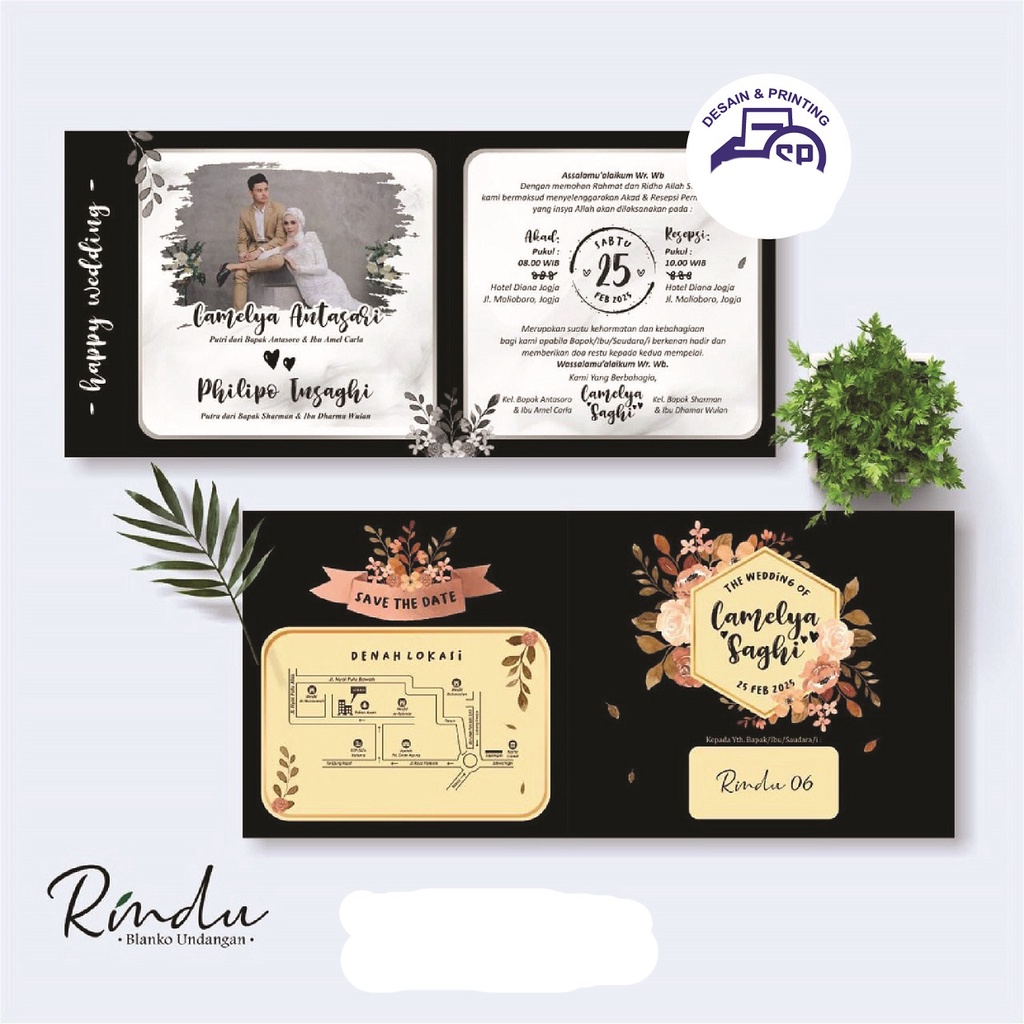 Undangan Pernikahan Murah | Rindu 06