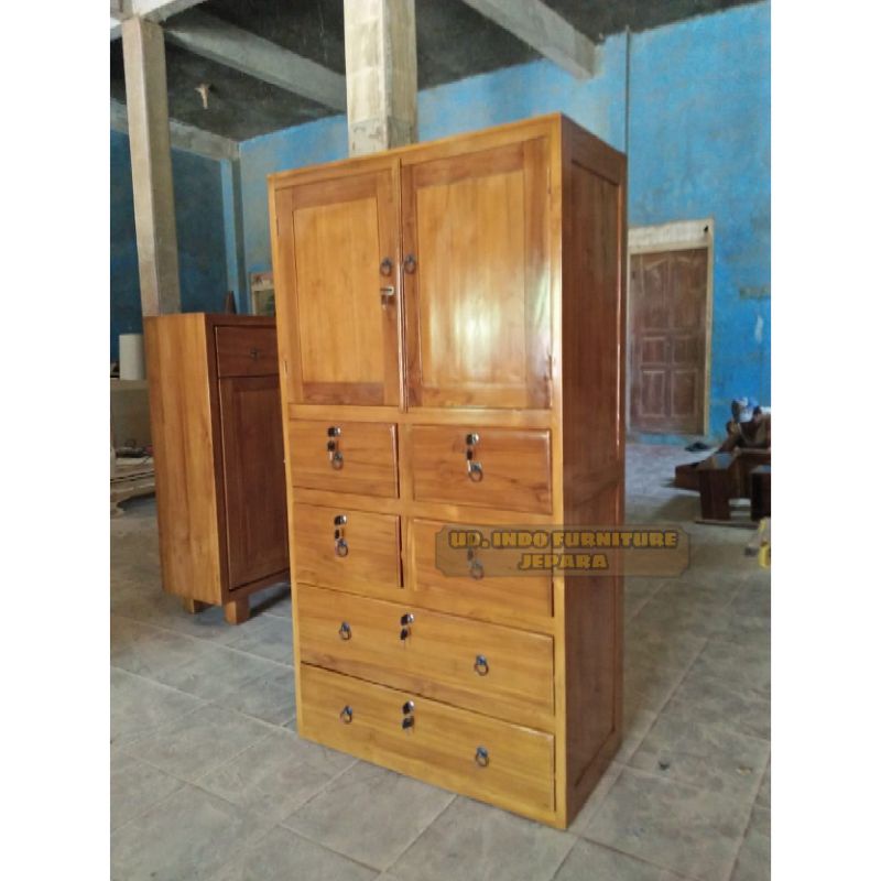 mebel murah nakas / lemari kecil minimalis bahan kayu jati jepara
