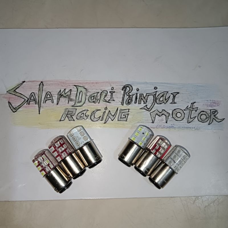 LAMPU BELAKANG LAMPU REM KEDIP STOP LAMPU MOTOR BOLA STOP REM BELAKANG lampu belakang LED, lampu rem led,bola rem led , bola stop LED, untuk semua kereta, beat, vario, Supra, Revo, Mio, bohlam rem jelly kedip,bola stop jelly, bohlam belakang jelly-2