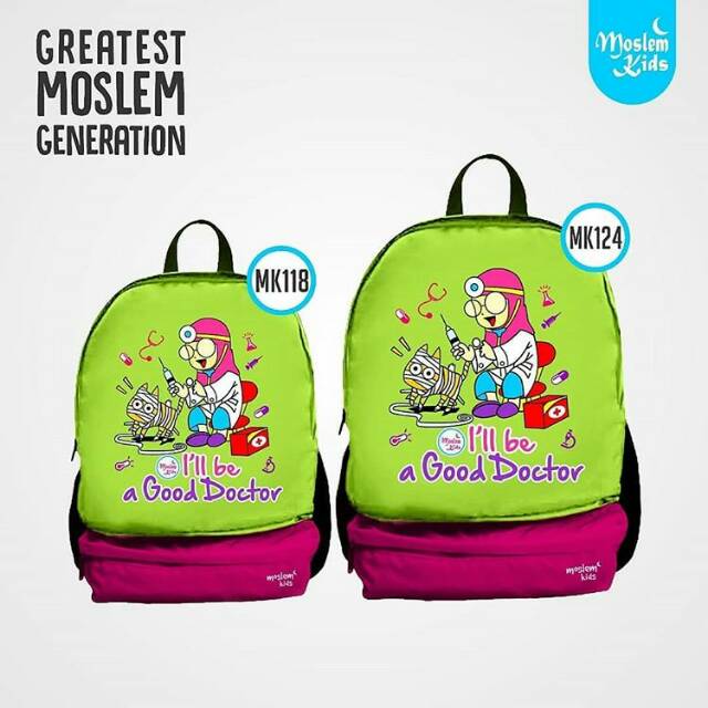 Tas anak muslim - moslem kids - backpack large sd smp