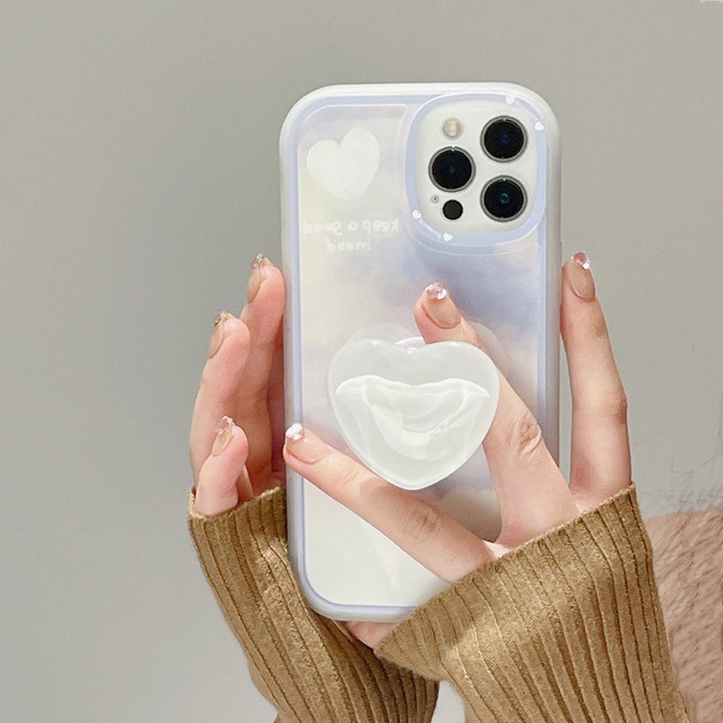 Soft Case HP Gambar Awan Bahan Silikon Untuk HP iPhone 11 12 13 Pro Max 6 6S 7 8 + Plus SE 2020 XR XS Max Casing Xiaomi Redmi Note 7 8 10 Pro awan biru cinta Casing Ponsel