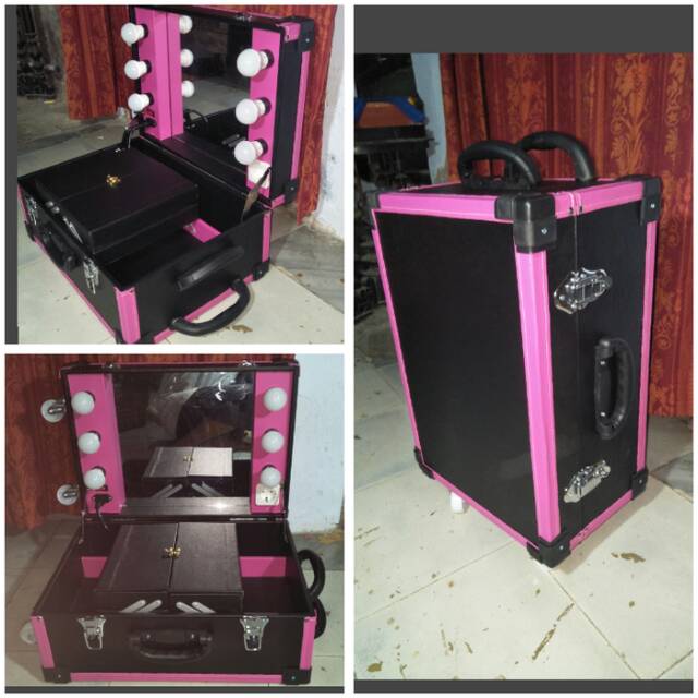 PROMO Beautycase lampu 50cm beauty case koper make up