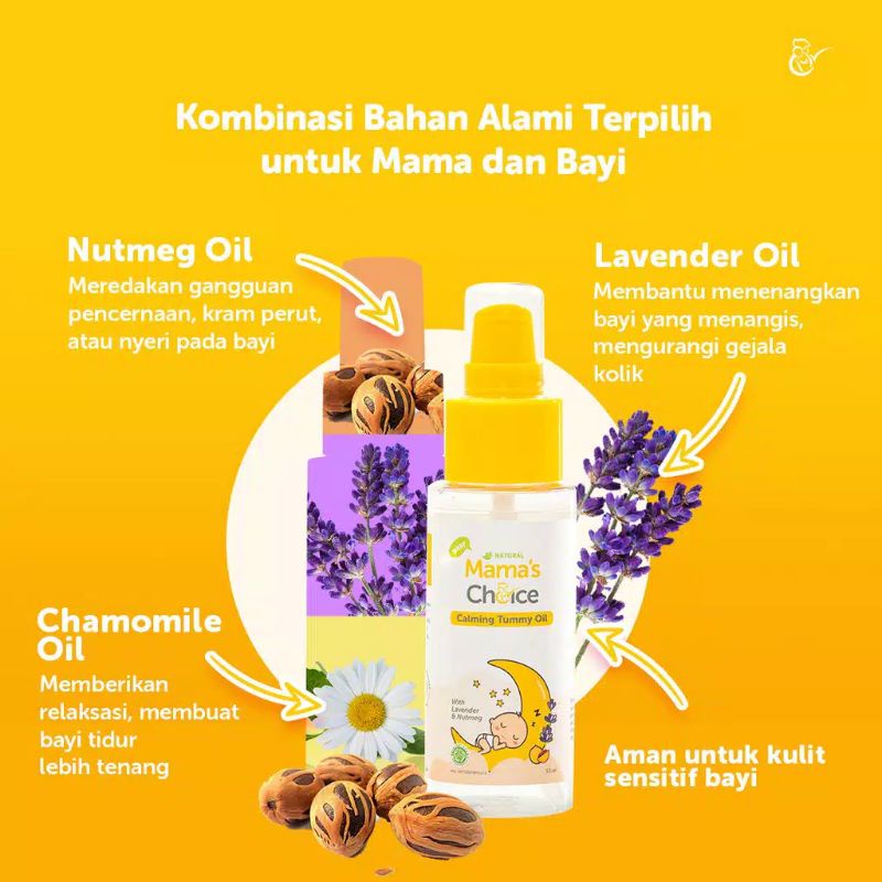 Mama's Choice Baby Calming Tummy Oil | Minyak Telon Bayi Anti Kolik