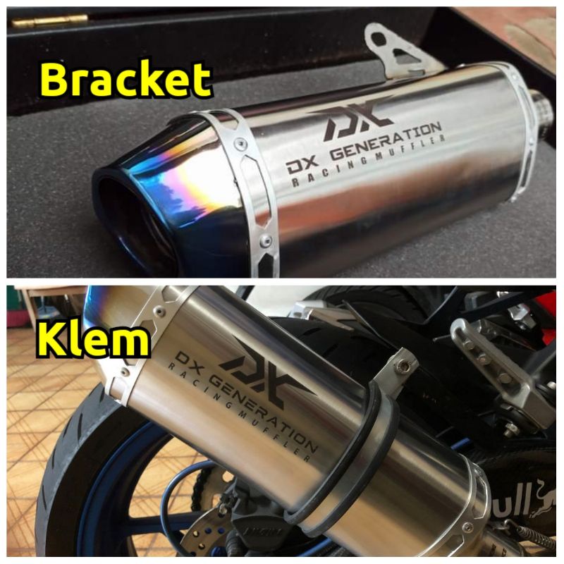 Bracket/Klem Knalpot Stainless Original DX Generation
