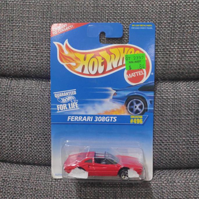 Buruan Beli] Hot Wheels Ferrari 308Gts Merah Red Blue Card 1995 308 Gts