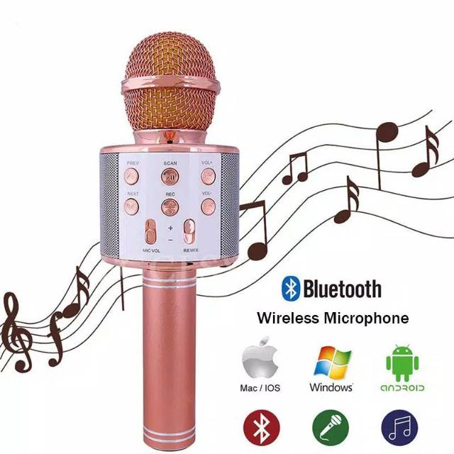 Mic ws 858 microfon wireless bluetooth - karaoke