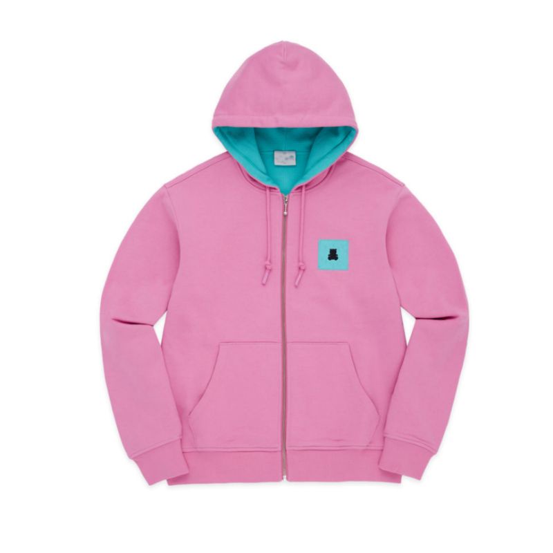 (S - 6XL) Zip Hoodie Mix Warna Kombinasi TEDDY BEAR Jaket Resleting Zipper Mix Color Colorful Bigsize Jumbo Oversize Beige Orange Pink Hijau Neon Tosca S M L XL 2XL 3XL 4XL 5XL 6XL Beruang Cute Unisex