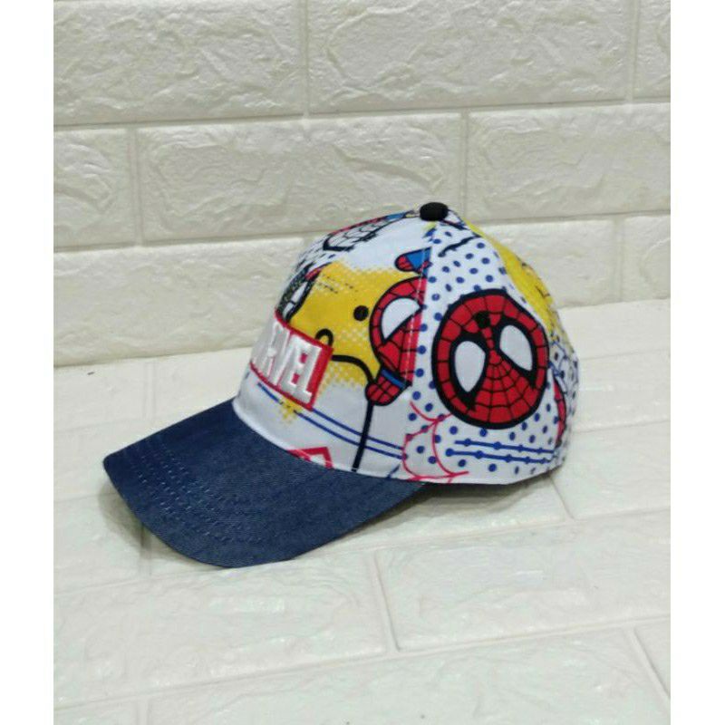 Topi Avengers/topi snapback anak laki laki Marvel