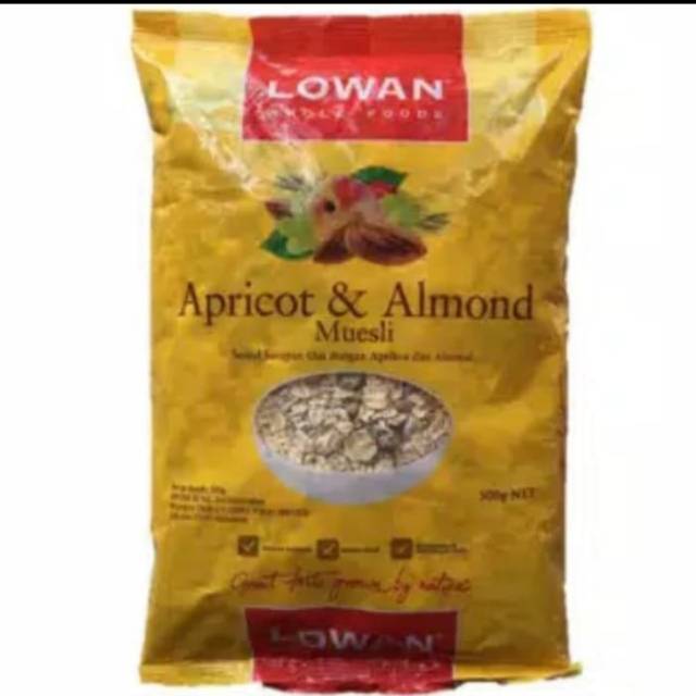 Lowan Apricot&Almond Muesli - Gandum Buah Kering - Oats 500gr