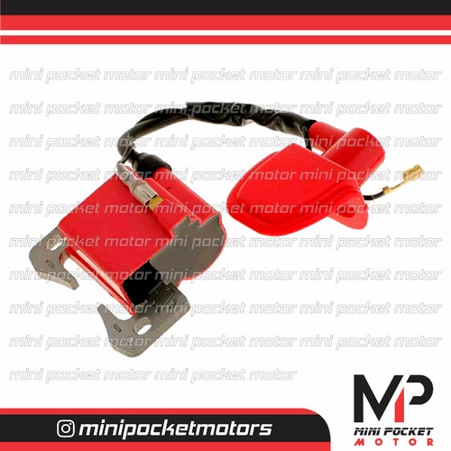 Koil / CDI / Coil Pengapian Racing Merah Motor Mini 50cc mesin tarik - New Ori