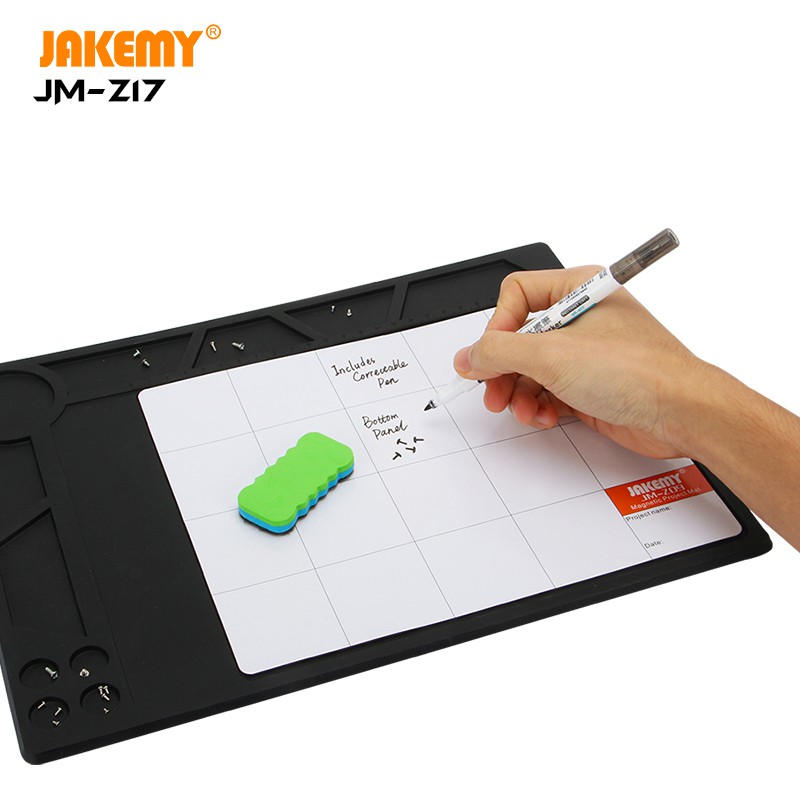 Jakemy ESD Heat Insulation Working Mat + Karpet Magnetic Project Mat JM-Z17 Original