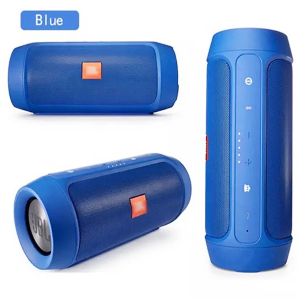 Speaker Bluetooth Murah!!!  Setara JBL Charge 2 Original + USB FLashdisk Original+ Up to 1000 lagu-Biru