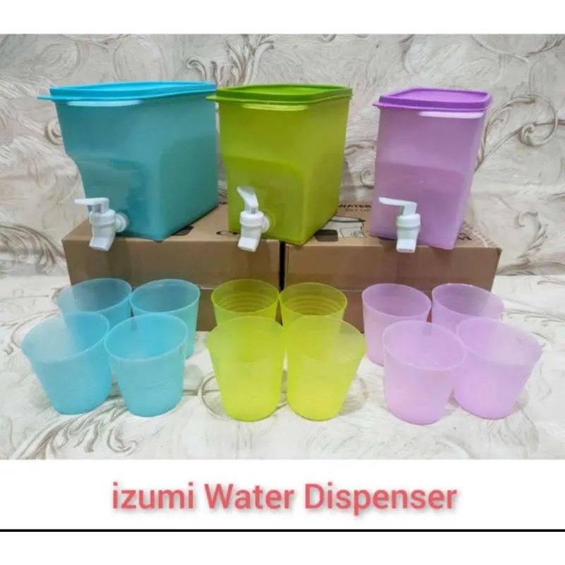 (COD) Dispenser Kulkas Warna Free 4 Gelas / Dispenser Air Portabel / Dispenser Jus