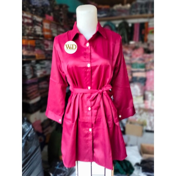 Midi dress Misa long tunik polos premium wanita terbaru 2021 kekinian remaja korean style muslim 06