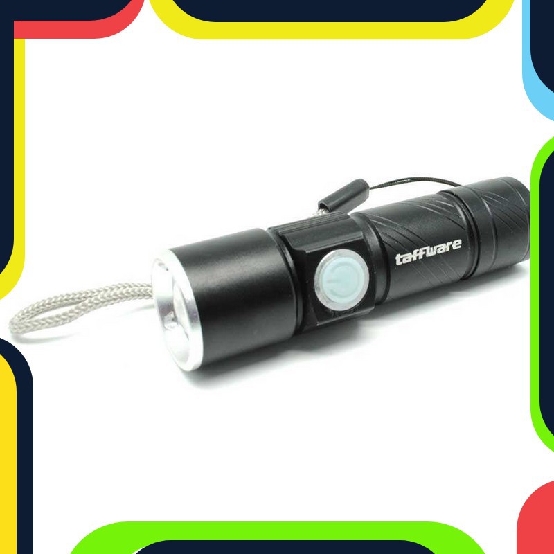 Bayar Ditempat TaffLED Senter LED Mini USB Rechargeable Q5 LED 2000 Lumens