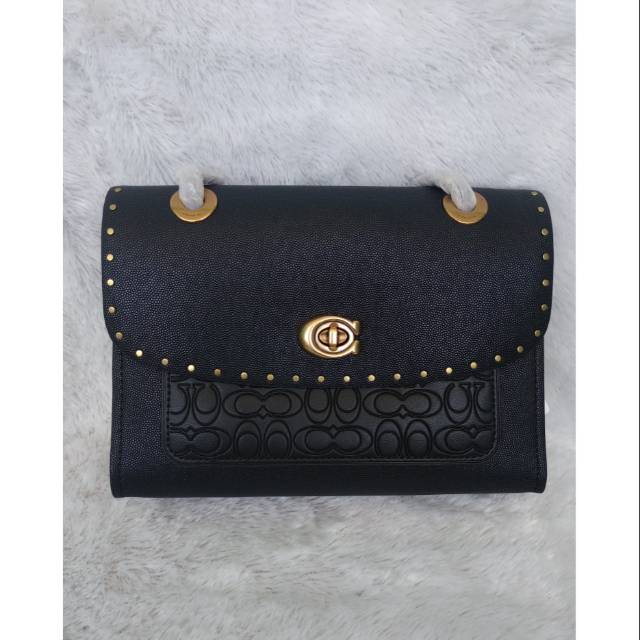 Tas Coach Parker Signature leather ori