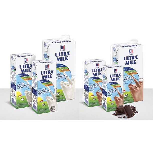 Ultra Milk Low Fat 250 ml 1 Dus isi 24 Pcs | Susu UHT Ultra Low Fat 250 ml Dus Harga Grosir