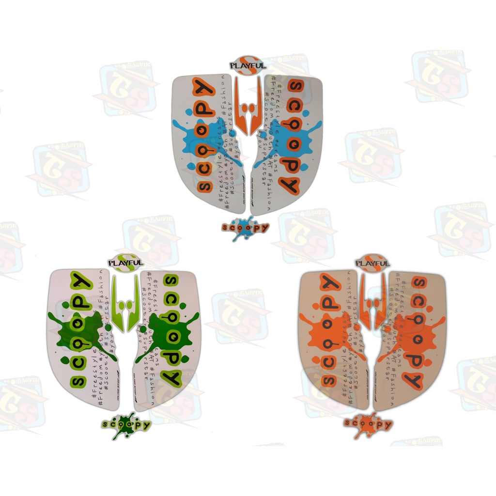 Stiker Lis Motor Honda Scoopy PlayFull 2017