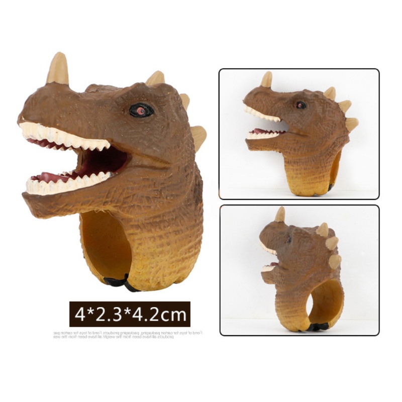 Mary Cincin Dinosaurus Lucu Novelty Animal Ring Gadget Cowok Cewek Cos-play Dressing Accs