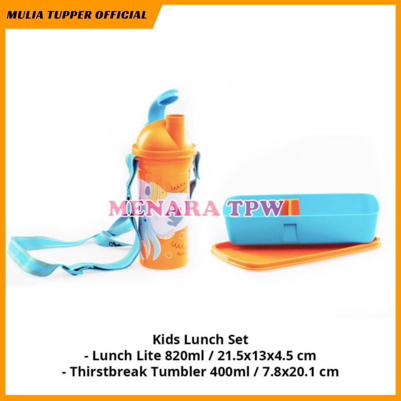 Baru Tupperware Kids Lunch Set