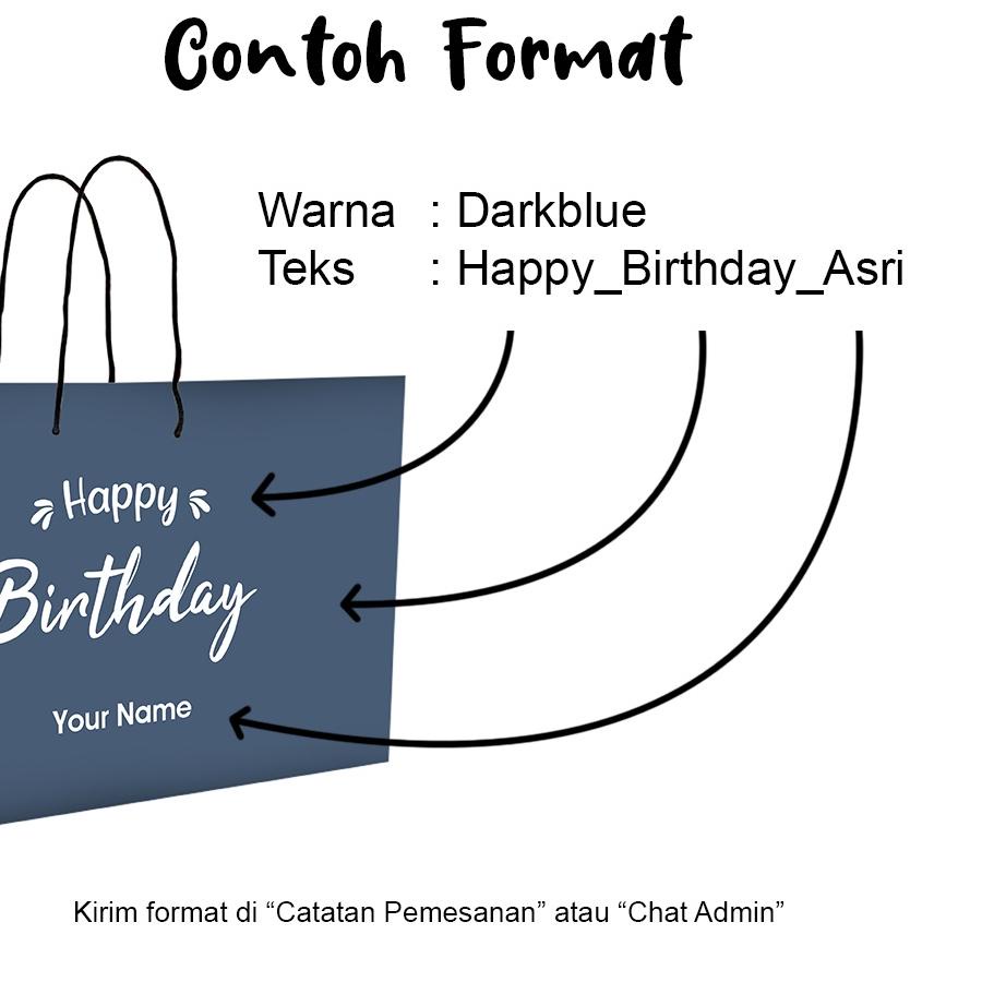 

PROMOSI !!! 9.9 PAPER BAG KADO CUSTOM FANCY TEKS EDITION [KODE 758]