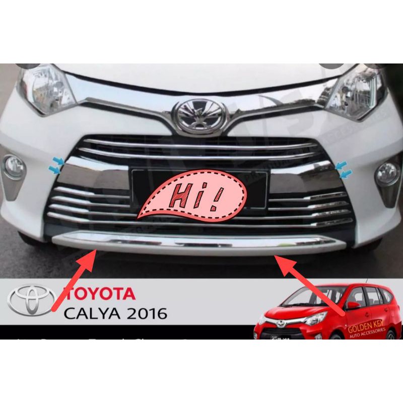 Lis krum bemper kalya sigra ORI 2016