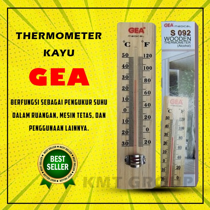 Termometer Thermometer Ruang GEA Kayu Mesin Tetas S092