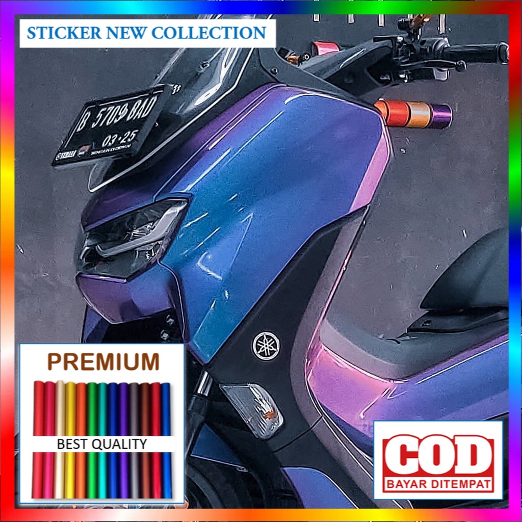 Stiker skotlet bunglon chameleon glossy scotlite motor bunglon doff merk infinity best quality Untuk