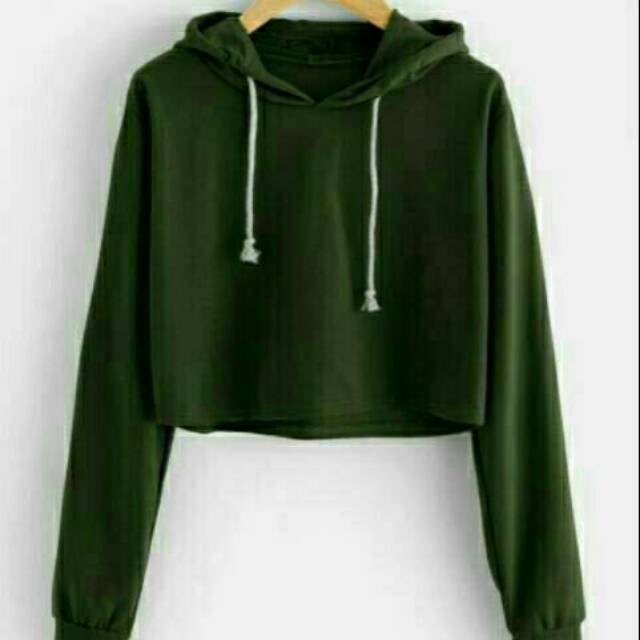 JNY.Co Sweater Hoodie CROP POLOS TALI 6 warna