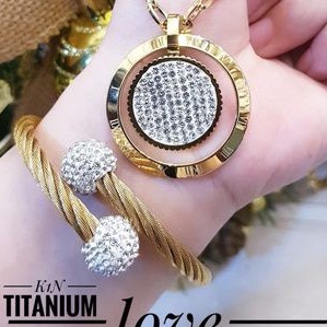 TiTanium set gelang kalung DQ1