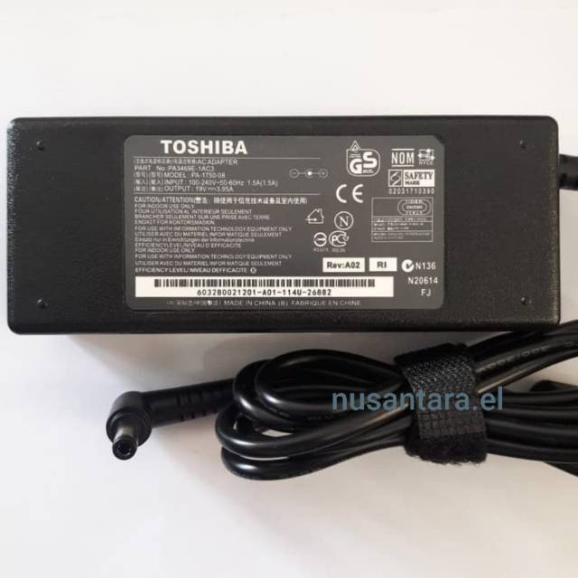 Adaptor Toshiba Satellite L310, Toshiba Satellite L500,19v 3.95a original