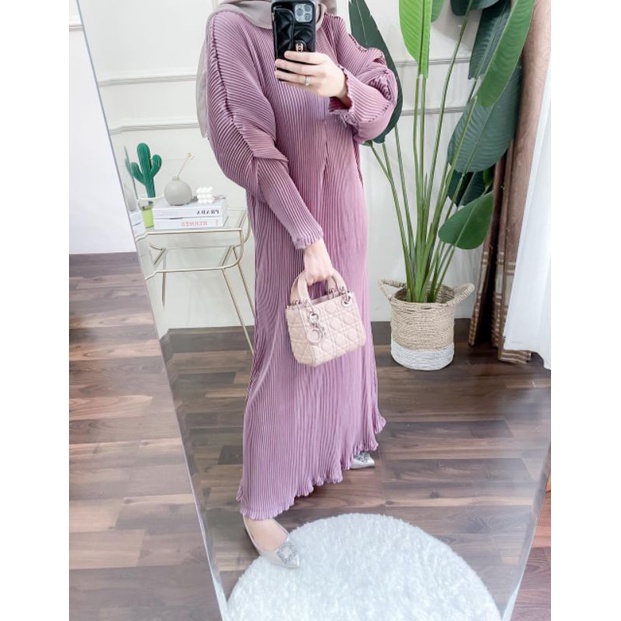 SC bhia pleats Dress Mauve busui