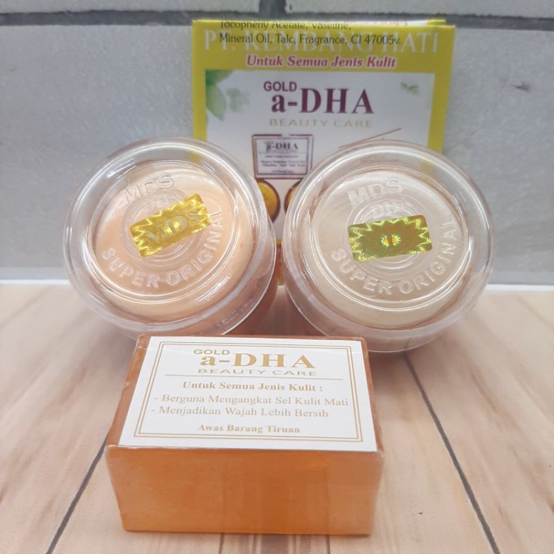 PAKET A-DHA GOLD HOLO MDS TUTUP TIMBUL 3IN1