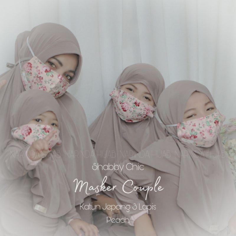 Masker Shabby Chic Mom &amp; Kids Original Narinda Hijab