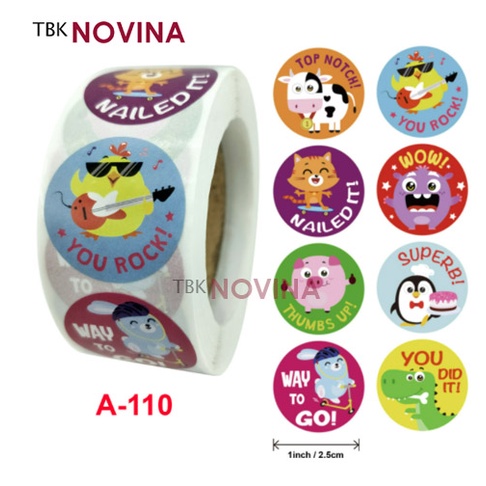 [KODE 115] Stiker ANAK NAIL IT / Label Segel REWARD (10 pcs)